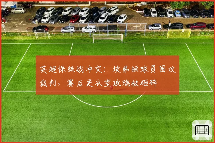 英超保级战冲突：埃弗顿球员围攻裁判，赛后更衣室玻璃被砸碎